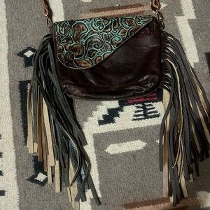 Custom made western purse with fringe